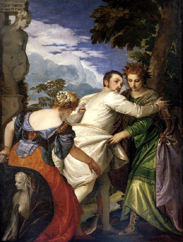 Paolo Veronese Allegory of virtue and vice Sweden oil painting art